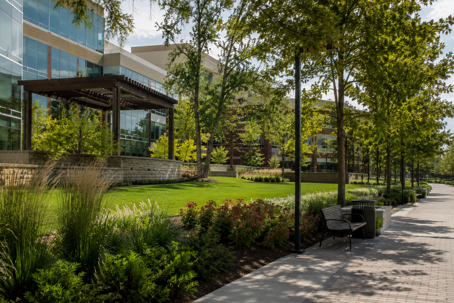 Landscape architecture design for commercial development in Columbia, SC